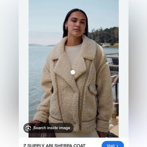 Z Supply Cream Sherpa Coat